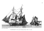 American Brig-of-War airing her sails