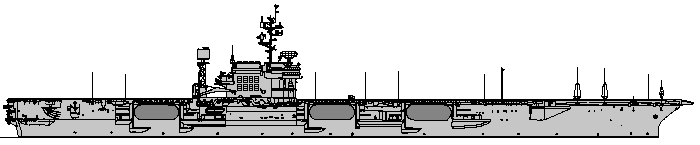 USS Kitty Hawk - line drawing