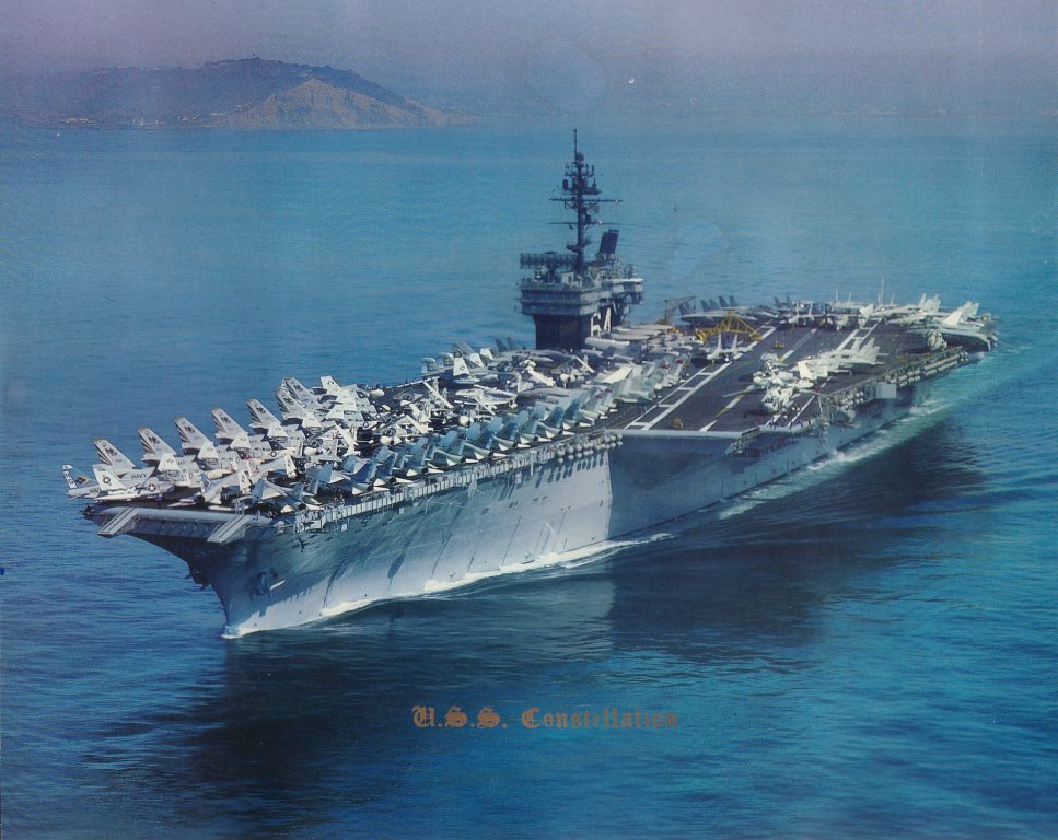 aircraft carrier photo index  uss constellation  cva