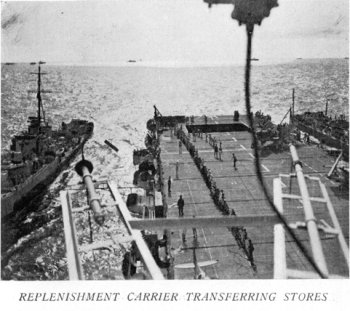 Replenishment carrier transferring stores