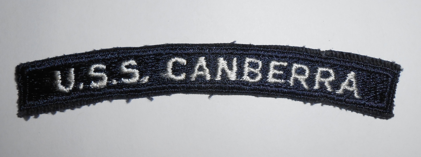 4.5" NAVY USS CANBERRA CA-70 EMBROIDERED PATCH 