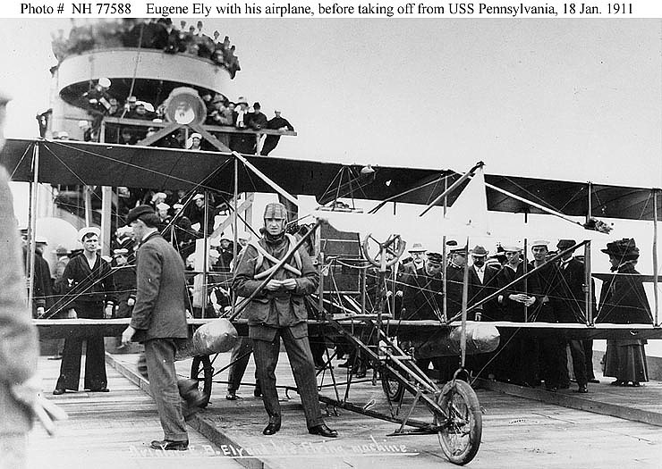 ELY FLYING CURTISS PUSHER AT EARLY AIR SHOW 4" by 6" PHOTO REPRINT  EUGENE B