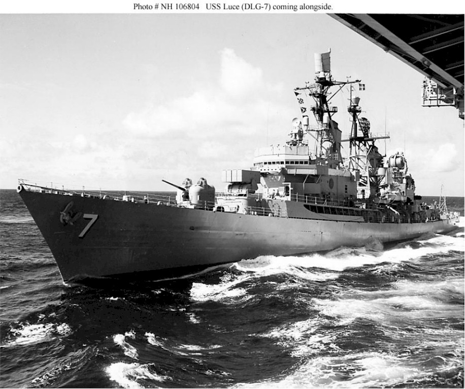USN Navy Photo Print USS LUCE DLG 7 Guided Missile Destroyer US Ship 