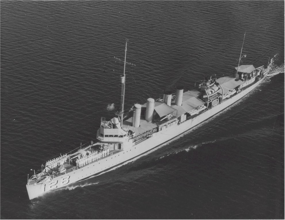 USS Babbitt DD-128  postcard US Navy warship destroyer