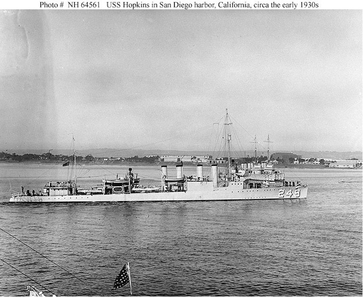 Brooks U.S.S.Brooks San Diego Ca Jan 1,1937 Naval Housse 
