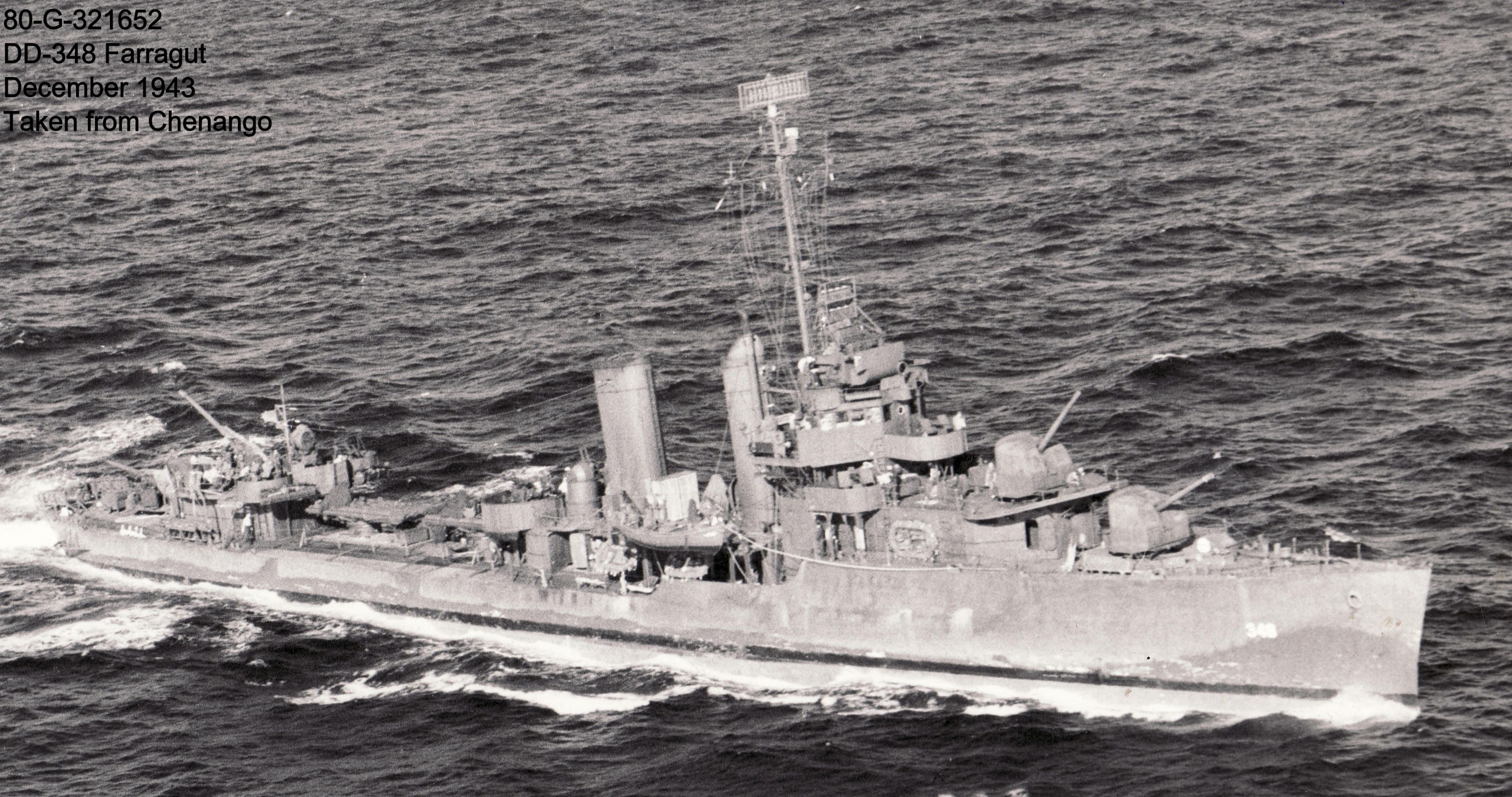 Destroyer Photo Index Dd 348 Uss Farragut