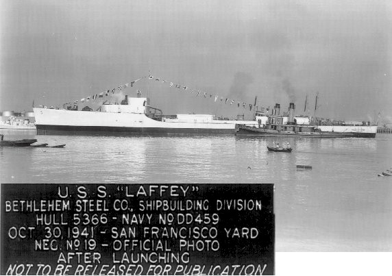 Destroyer Photo Index Dd 459 Uss Laffey