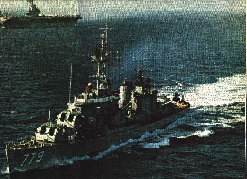 USN Navy Ship Print USS DOUGLAS H FOX DD 779 US Naval Destroyer 