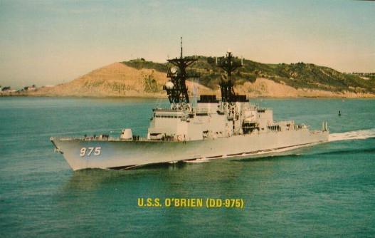 USS O'BRIEN PLAQUE DD-975 NAVY US USA MILITARY SPRUANCE CLASS DESTROYER