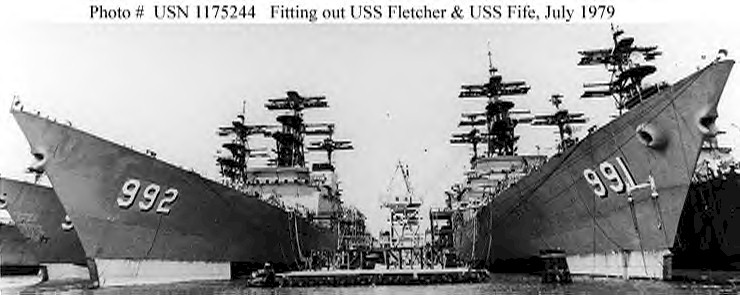USS Fletcher GP Challenge pinted Coin DD-992