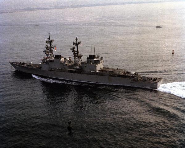 USS Fife DD-991 postcard US Navy destroyer warship 