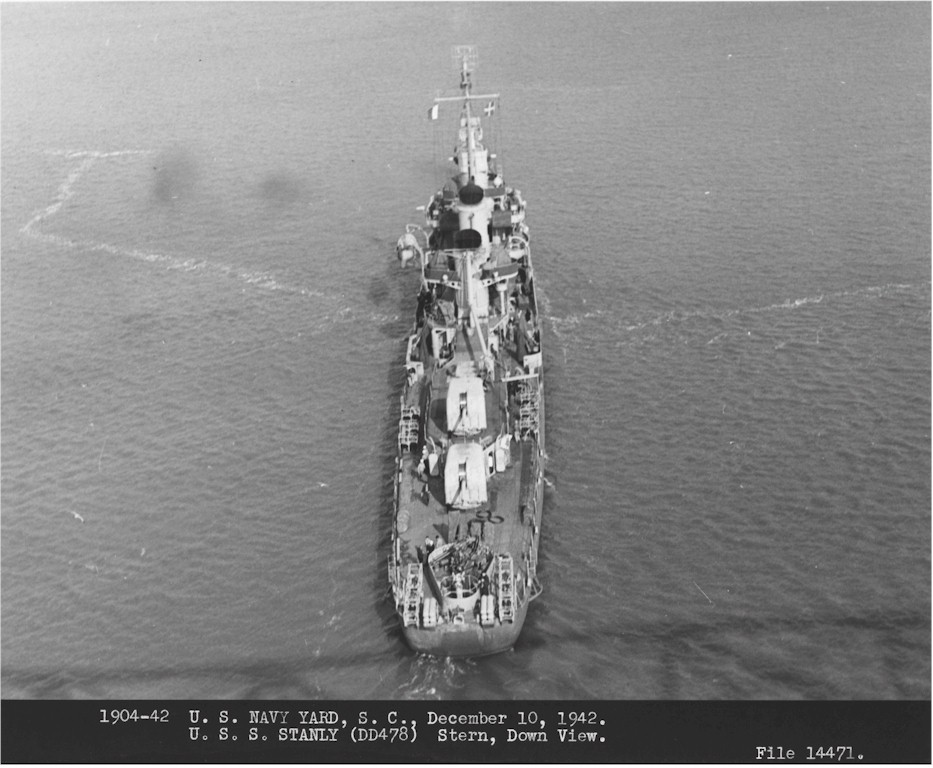  Navy Emporium USS Stanly DD 478 Framed Navy Ship