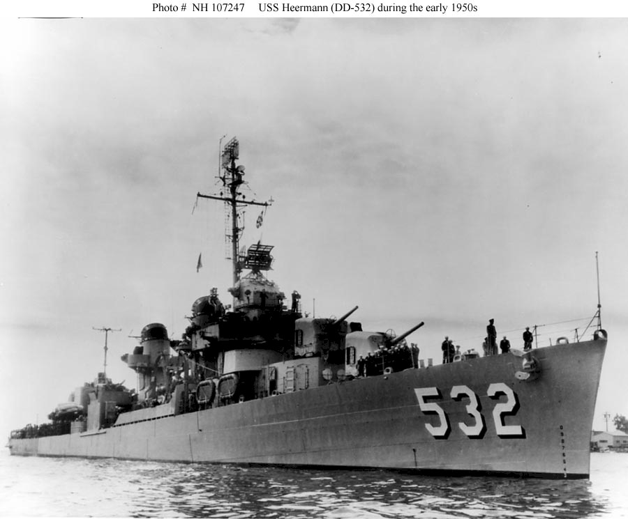 Destroyer Photo Index DD-532 USS HEERMANN
