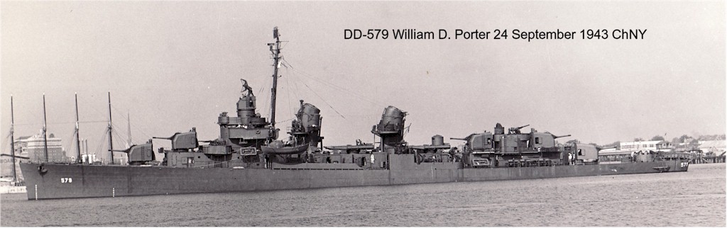Destroyer Photo Index DD-579 USS WILLIAM D. PORTER