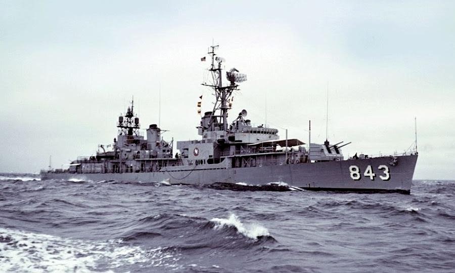 USS WARRINGTON DD 843 US Naval Destroyer USN Navy Ship Print 