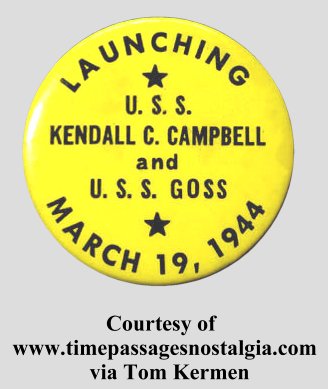 USS Kendall C Campbell DE-443 Patch