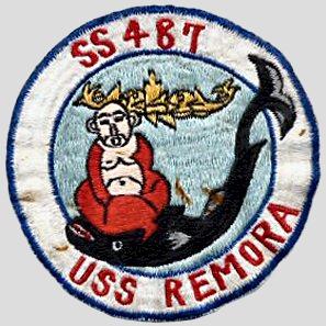 US Navy USS Remora SS 487 Submarine Embroidered Full Color Patch 