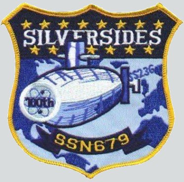 USS Silversides Submarine SSN 679 Zippo Slim Lighter 1984 Used