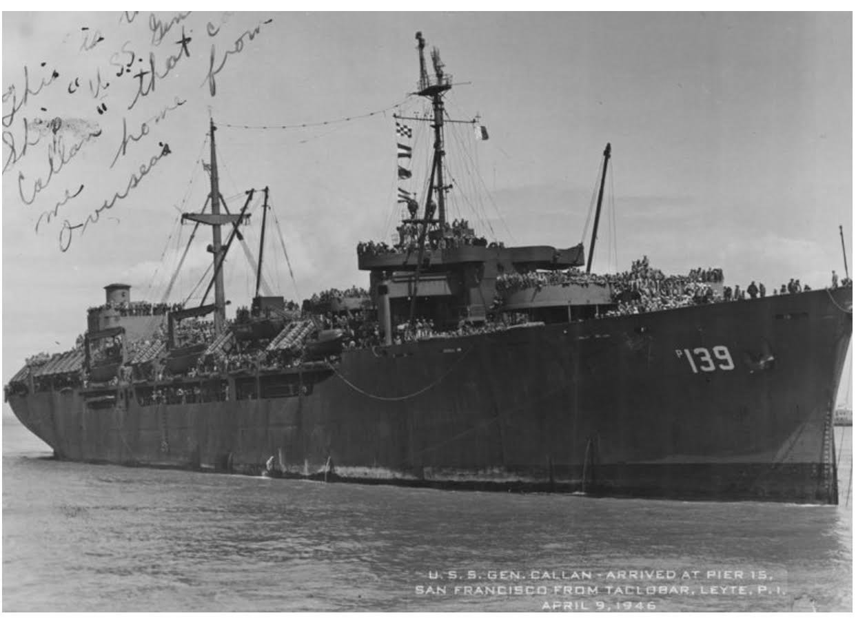USS General R E Callan AP 139 CRUISE BOOK WWII CD 