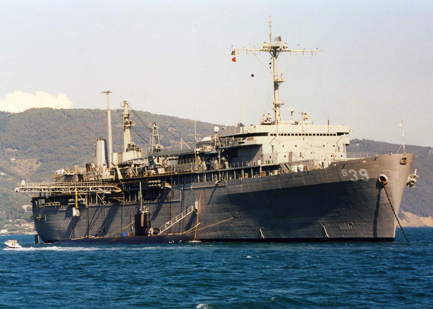 File:US Navy 111028-N-JH293-046 Capt. Thomas P. Stanley, commanding officer  of the submarine tender USS Emory S. Land (AS 39), speaks during a change  of.jpg - Wikimedia Commons