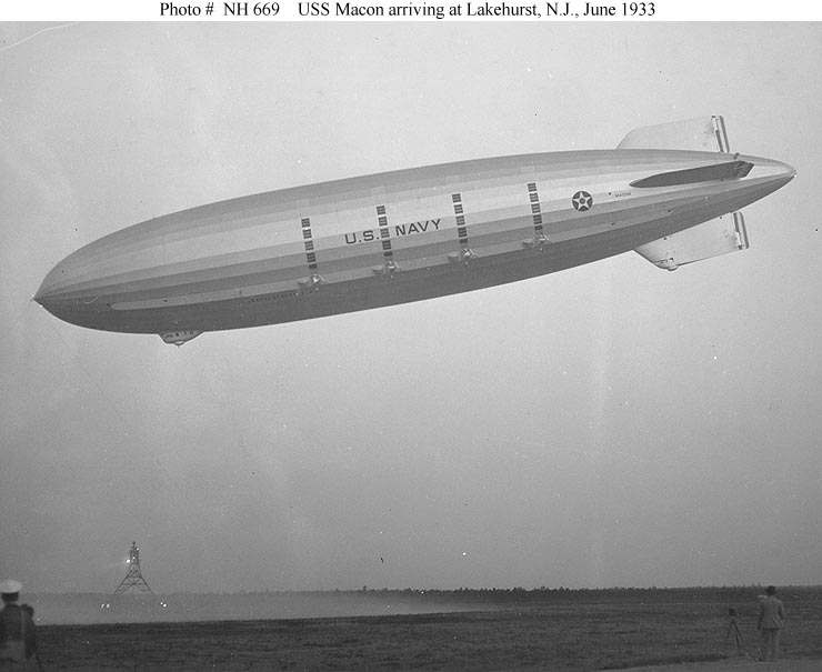 Navy A view of a blimp of the U.S 8x10 photo 