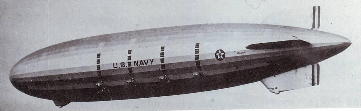 Photograph of US Navy Goodyear USS Macon ZRS-5  Year 1933  8x10