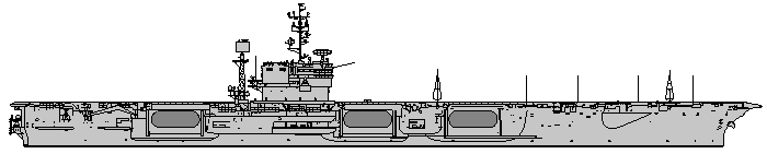 USS John F. Kennedy - line drawing
