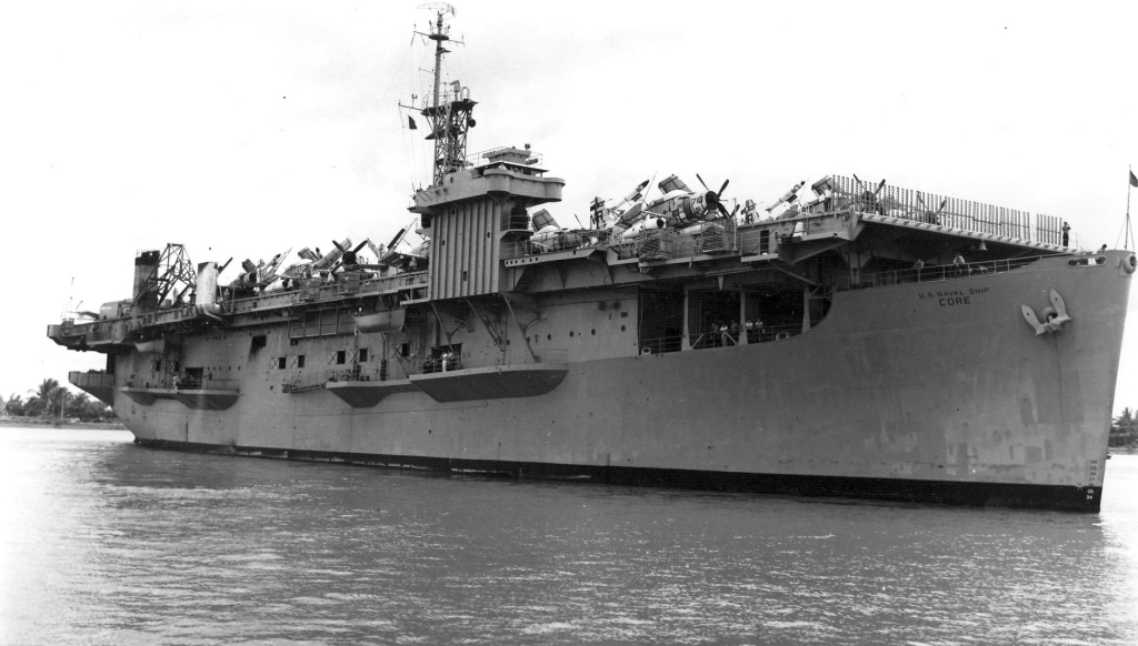 1966 USS Core CVE 13 USN Navy Naval Ship Photo Print ca 