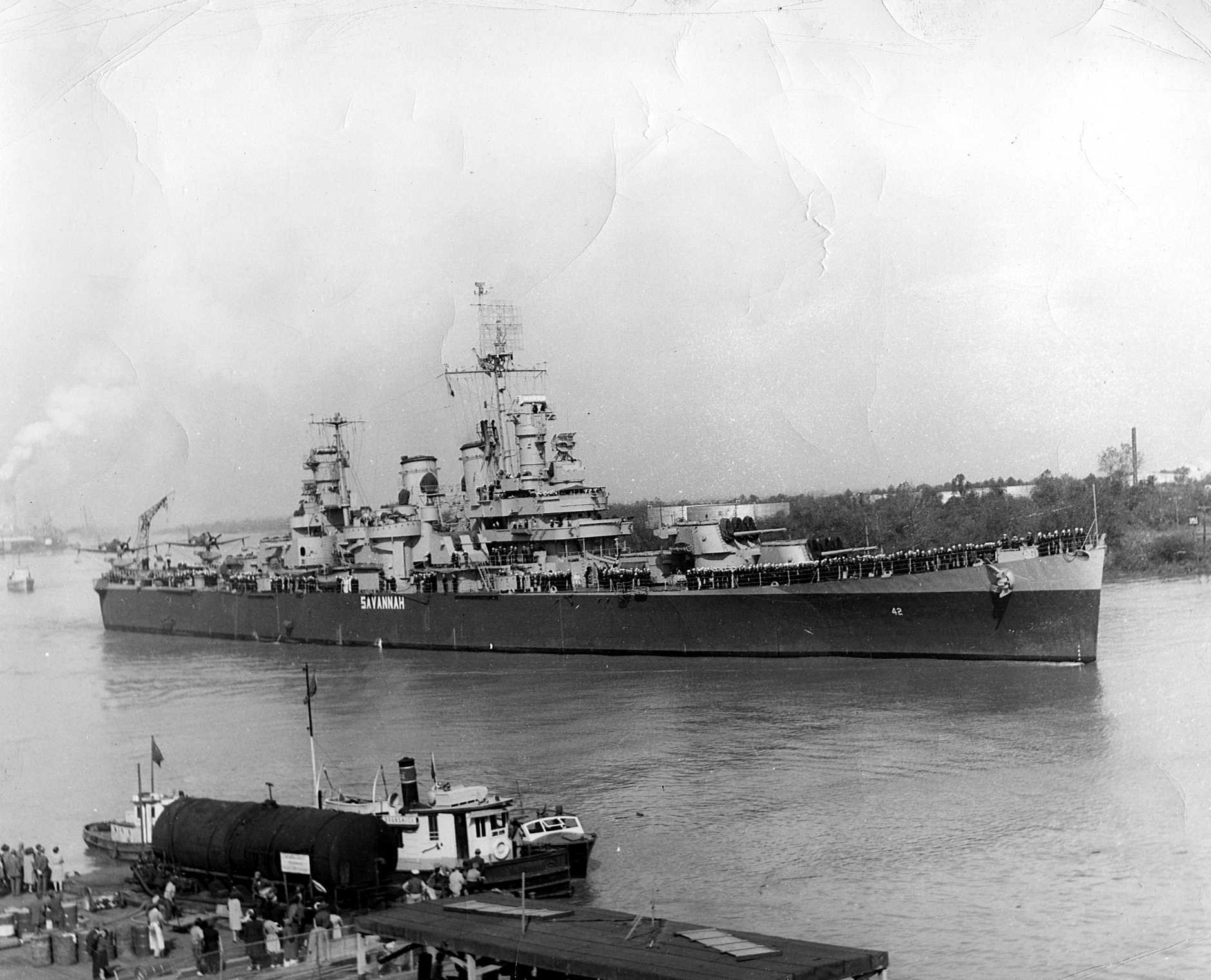 CL-42 USS Savannah Battle Ship Model Scale 1:180 