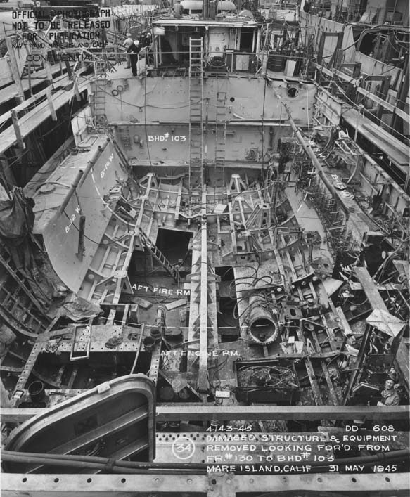 Destroyer Photo Index DD-608 USS GANSEVOORT