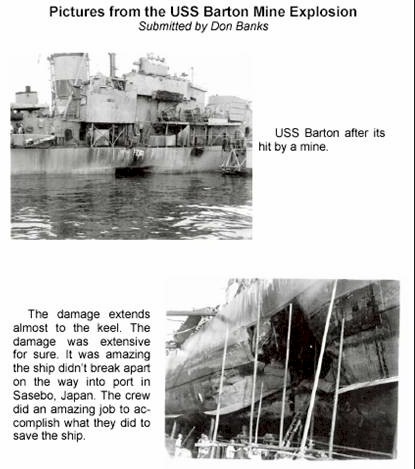 Destroyer Photo Index DD-722 USS BARTON