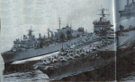 CVN-65 + AOE-8 + DD-982