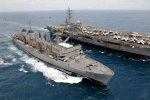 CVN-76 Ronald Reagan + T-AOE-10 Bridge