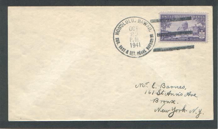 Pearl Harbor Postal Covers Special Feature